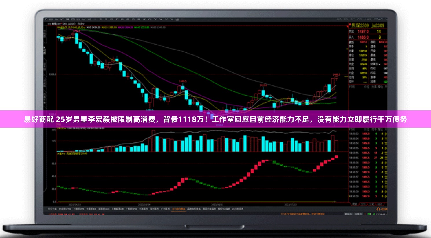 易好商配 25岁男星李宏毅被限制高消费，背债1118万！工作室回应目前经济能力不足，没有能力立即履行千万债务