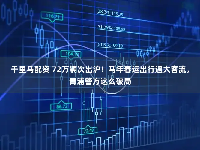 千里马配资 72万辆次出沪！马年春运出行遇大客流，青浦警方这么破局