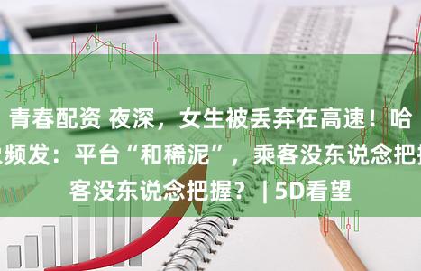 青春配资 夜深，女生被丢弃在高速！哈啰顺风车乱象频发：平台“和稀泥”，乘客没东说念把握？ | 5D看望