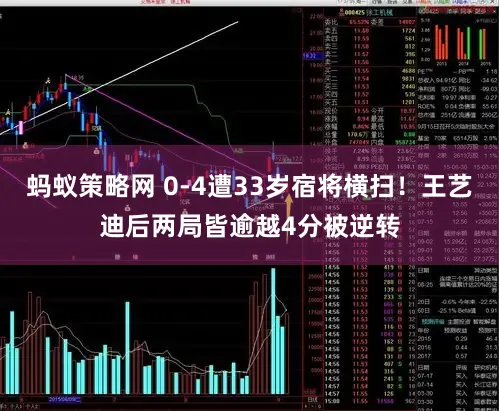 蚂蚁策略网 0-4遭33岁宿将横扫!王艺迪后两局皆逾越4分被逆转